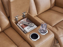 Load image into Gallery viewer, Card Player Cappuccino Power Reclining Loveseat
