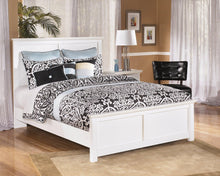 Load image into Gallery viewer, Bostwick Shoals White Queen Panel Bed with Mirrored Dresser, Chest and 2 Nightstands
