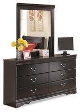 Load image into Gallery viewer, Huey Vineyard Black Full Sleigh Bed with Dresser and Mirror
