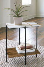 Load image into Gallery viewer, Braxmore White/Light Brown Accent Table
