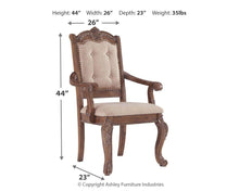 Load image into Gallery viewer, Charmond - Dining Uph Arm Chair (2/cn)
