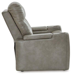 Benndale Gray Power Recliner