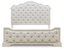 Load image into Gallery viewer, Arlendyne Antique White King Upholstered Bed
