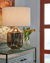Load image into Gallery viewer, Jadstow Black/Silver Finish Table Lamp
