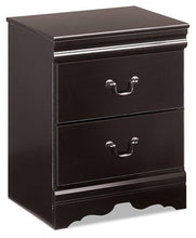 Load image into Gallery viewer, Huey Vineyard Black Queen Sleigh Bed with Dresser, Mirror, Chest and Nightstand
