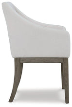 Load image into Gallery viewer, Anibecca Gray/Off White Dining Arm Chair
