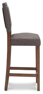 Benmara Grayish Brown/Brown Bar Height Bar Stool