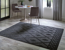 Load image into Gallery viewer, Averlain Black/Gray 7&#39;10&quot; x 9&#39;10&quot; Rug
