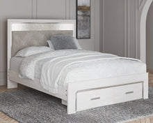 Load image into Gallery viewer, Altyra White Queen Upholstered Storage Bed
