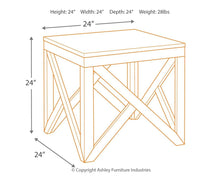 Load image into Gallery viewer, Haroflyn - Square End Table
