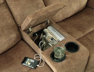 Huddle-up - Glider Rec Loveseat W/console