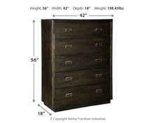 Load image into Gallery viewer, Hyndell - Five Drawer Chest
