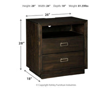 Load image into Gallery viewer, Hyndell - Two Drawer Night Stand
