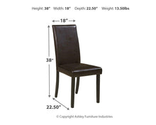 Load image into Gallery viewer, Kimonte - Dining Uph Side Chair (2/cn)
