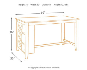 Rokane - Rect Counter Table W/storage