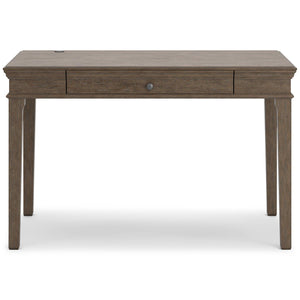 Janismore Weathered Gray Home Office Small Leg Desk