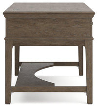 Load image into Gallery viewer, Janismore Weathered Gray Home Office Storage Leg Desk
