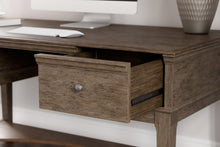 Load image into Gallery viewer, Janismore Weathered Gray Home Office Storage Leg Desk
