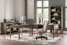 Load image into Gallery viewer, Janismore Weathered Gray Home Office Storage Leg Desk
