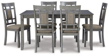 Load image into Gallery viewer, Jayemyer Charcoal Gray Dining Table and Chairs (Set of 7)
