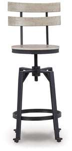 Karisslyn Whitewash/Black Counter Height Bar Stool