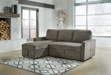 Load image into Gallery viewer, Kerle Charcoal 2-Piece Sectional with Pop Up Bed
