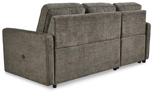 Kerle Charcoal 2-Piece Sectional with Pop Up Bed