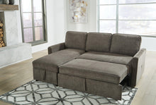 Load image into Gallery viewer, Kerle Charcoal 2-Piece Sectional with Pop Up Bed
