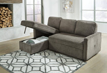 Load image into Gallery viewer, Kerle Charcoal 2-Piece Sectional with Pop Up Bed
