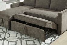 Load image into Gallery viewer, Kerle Charcoal 2-Piece Sectional with Pop Up Bed
