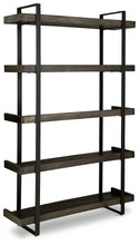 Load image into Gallery viewer, Kevmart Grayish Brown/Black Bookcase
