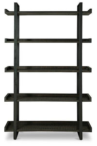 Kevmart Grayish Brown/Black Bookcase