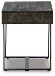 Kevmart Grayish Brown/Black End Table