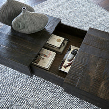 Load image into Gallery viewer, Kevmart Grayish Brown/Black Coffee Table
