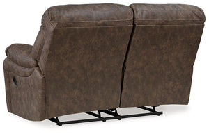 Kilmartin Chocolate Reclining Loveseat