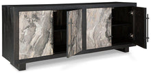 Load image into Gallery viewer, Lakenwood Black/Gray/Ivory Accent Cabinet
