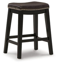Load image into Gallery viewer, Lemante Dark Brown Counter Height Bar Stool
