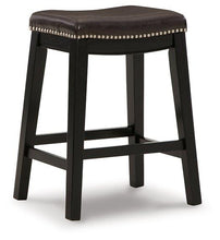 Load image into Gallery viewer, Lemante Dark Brown Counter Height Bar Stool (Set of 2)
