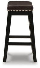 Load image into Gallery viewer, Lemante Dark Brown Counter Height Bar Stool
