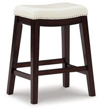 Load image into Gallery viewer, Lemante Ivory/Brown Counter Height Bar Stool
