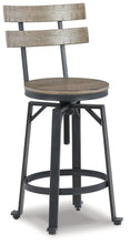 Load image into Gallery viewer, Lesterton Light Brown/Black Counter Height Bar Stool
