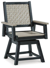 Load image into Gallery viewer, Mount Valley Driftwood/Black Swivel Chair (Set of 2)
