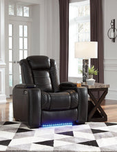 Load image into Gallery viewer, Party Time Midnight Power Reclining Sofa and Loveseat with Power Recliner
