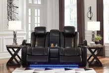 Load image into Gallery viewer, Party Time Midnight Reclining Sofa and Loveseat
