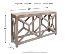 Load image into Gallery viewer, Lanzburg - Console Sofa Table
