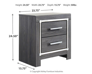 Lodanna - Two Drawer Night Stand