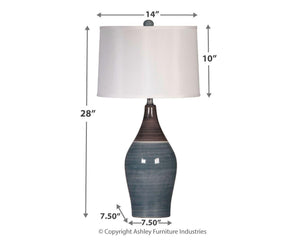 Niobe - Ceramic Table Lamp (2/cn)