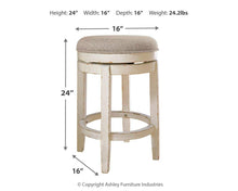 Load image into Gallery viewer, Realyn - Uph Swivel Stool (1/cn)

