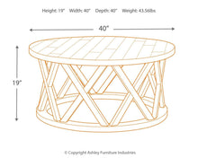 Load image into Gallery viewer, Sharzane - Round Cocktail Table
