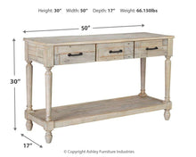 Load image into Gallery viewer, Shawnalore - Sofa Table
